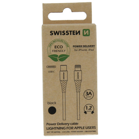 Кабель для зарядки і передачі даних Swissten USB-C/LIGHTNING