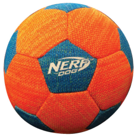 Іграшка для собак Nerf Dog X-Weave Soccer Squeak Ball 12,5 cm синій/помаранчевий modrá/oranžová
