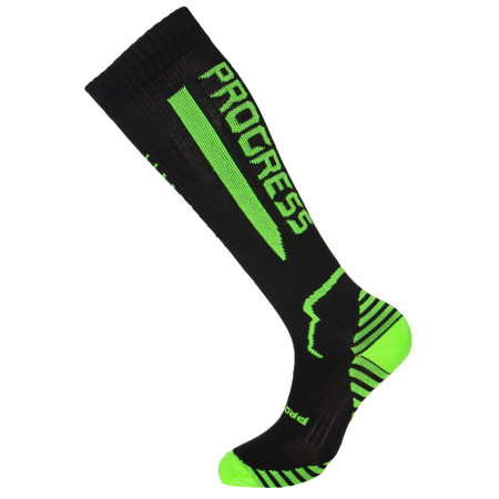 Шкарпетки Progress P Cox 8UU Compress чорний/зелений Black/NeonGreen