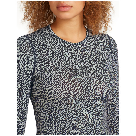 Жіноча функціональна футболка Icebreaker Women Merino 200 Oasis LS Crewe Flock Forms AOP