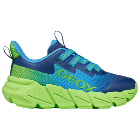 Дитячі черевики Geox J Flexyper Fast Boy LT Blue/Lime синій/зелений LT BLUE/LIME
