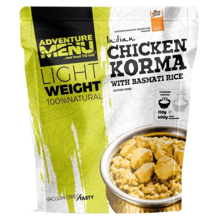 Дегідрована  їжа Adventure Menu Курка Korma з рисом басматі 400 г
