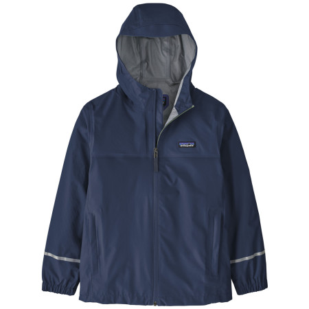 Дитяча водонепромокна куртка Patagonia K's Torrentshell 3L Rain Jacket синій New Navy