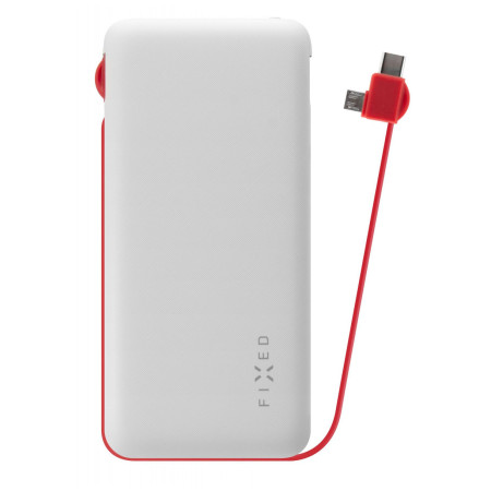 Повербанк Fixed Zen 10 000 mAh - microUSB/USB-C білий