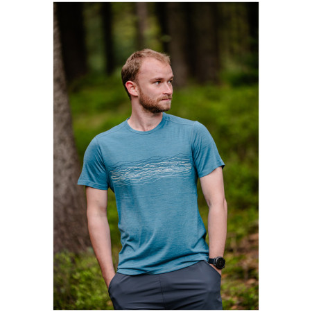 Чоловіча футболка MOOA Merino Lyolite Waves 150 Short