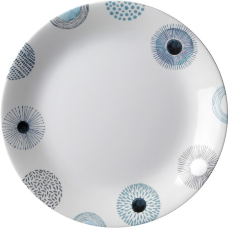 Тарілка Brunner Dinner plate ø 25 cm White білий/синій
