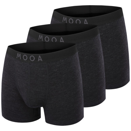 Чоловічі боксери MOOA MerinoSilk 4in 3-pack чорний black melange