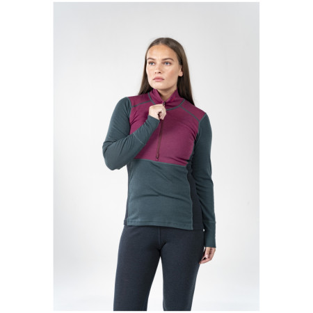 Жіноча функціональна футболка Devold Lauparen Merino 190 Zip Neck