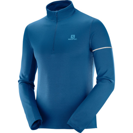 Чоловіча футболка Salomon Agile Hz Mid M синій Poseidon/LyonsBlue