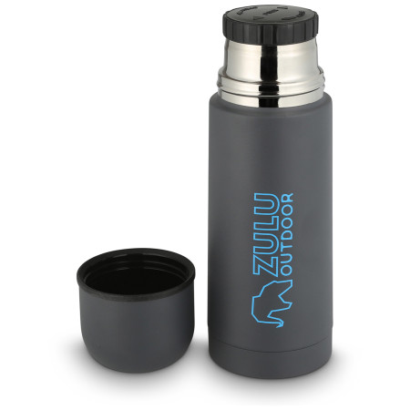 Термос Zulu Vacuum Flask 0,35L сірий/синій grey/blue