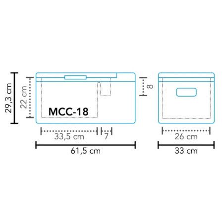 Компресорний холодильник Mestic Compressor MCC-18 AC/DC
