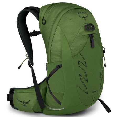 Туристичний рюкзак Osprey Talon 22 2023 чорний/зелений green belt/black
