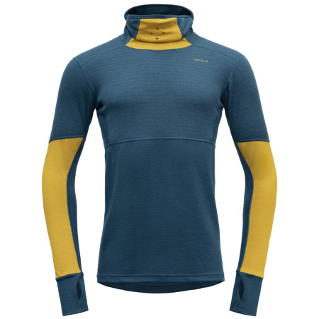 Чоловіча функціональна толстовка Devold Expedition Arctic Pro Hoodie синій/жовтий Flood