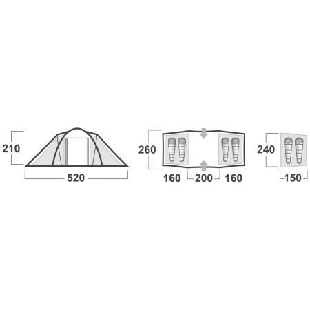 Сімейний намет Husky Boston 4