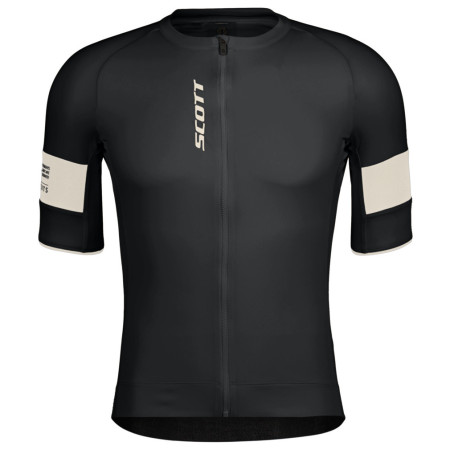 Чоловіча велофутболка Scott Jersey M's Endurance Pro SS чорний/бежевий black/cotton white