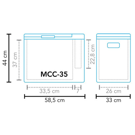 Компресорний холодильник Mestic Compressor MCC-35 AC/DC