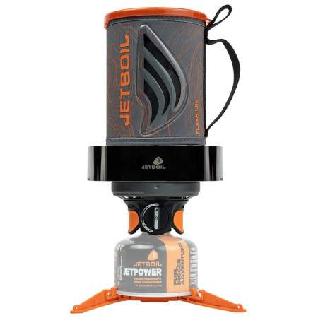 Пальник Jet Boil Flash 1.0L WindGuardKit сірий/помаранчевий Topo