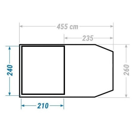 Затемнений сімейний намет Zulu Pavilion 400 Black