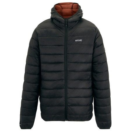 Чоловіча стьобана куртка Regatta Hooded Marizion чорний/коричневий Blk(BurntHn)