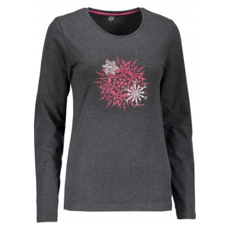 Жіноча футболка Loap Babla чорний TapShoeMelange