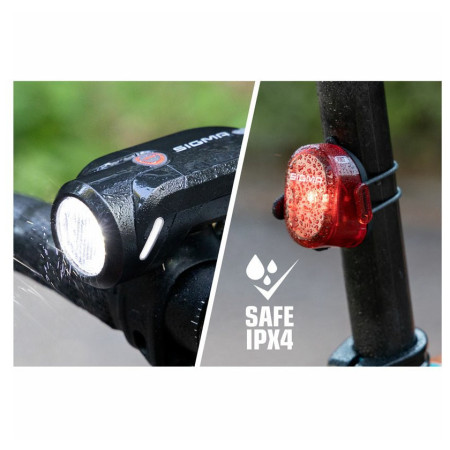 Переднє / заднє світло Sigma Aura 35 USB + Nugget II.