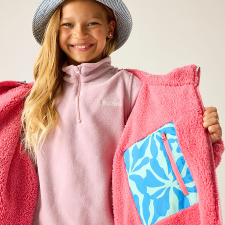 Водонепромокне пальто Regatta Junior Waterproof Changing Robe SBluFlPiLem