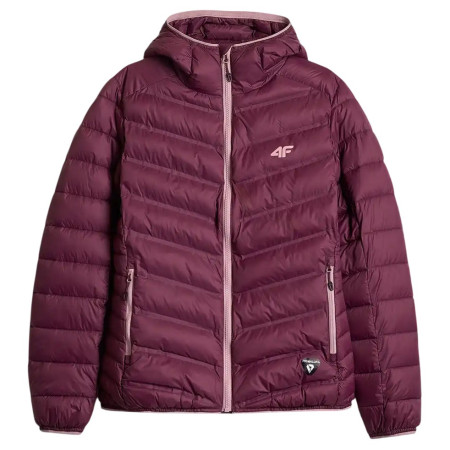 Жіноча багатофункціональна куртка 4F Down Jacket F0895 бордовий Dark Pink
