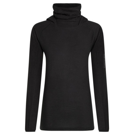 Жіноча толстовка Icebreaker Wom Mer 400 RealFleece Grid Pulover Hood чорний Black