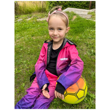 Дитяча софтшелова куртка WAMU Mozaika purple