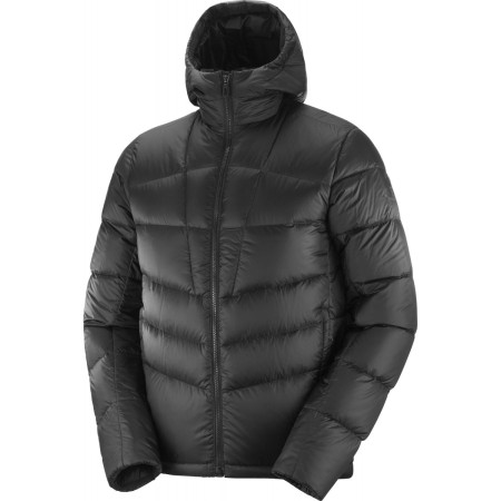 Чоловіча куртка Salomon Transition Down Hoodie M чорний Black