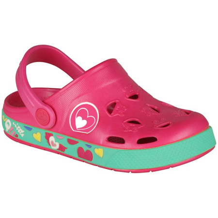 Дитячі сандалі Coqui Froggy 8802 рожевий LtFuchsiaHearts