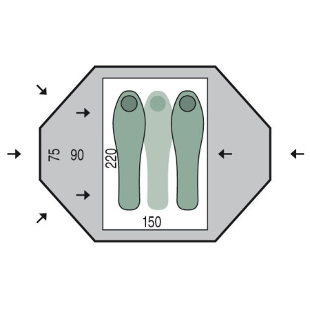Stan pro 2 osoby Pinguin Tornado 2
