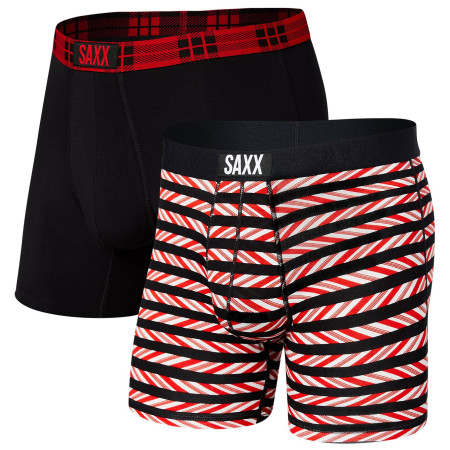 Боксерки Saxx Vibe Super Soft BB 2Pk червоний/чорний