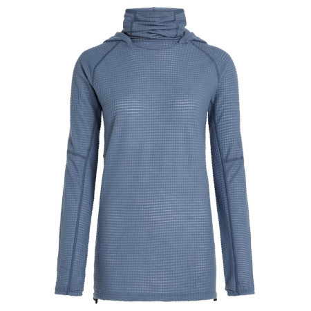 Жіноча толстовка Icebreaker Wom Mer 400 RealFleece Grid Pulover Hood синій/сірий Dawn