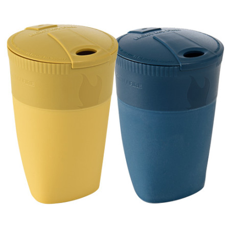 Set kelímků Light My Fire Pack-up-Cup BIO 2-pack modrá/žlutá mustyyellow/hazyblue