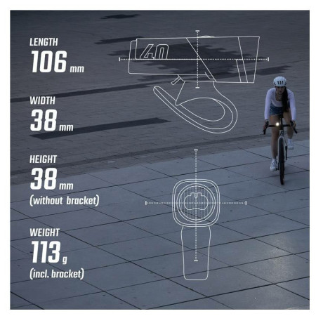 Переднє світло Sigma Aura 40