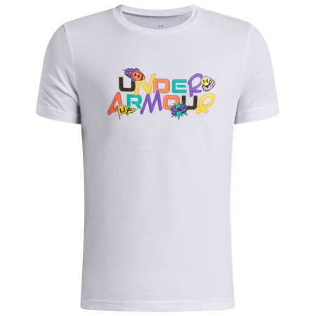 Дитяча функціональна футболка Under Armour UA B Patch Pack Wm SS White білий/чорний White / / Black