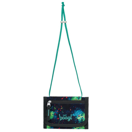 Гаманець Baagl Peněženka na krk чорний/зелений Chill GRS