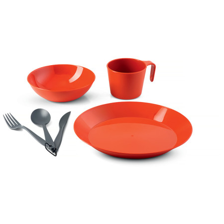 Тарілка GSI Outdoors Cascadian 1 Person Table Set помаранчевий Terracotta