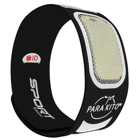 Repelent Para'Kito Sportovní náramek proti komárům černá Black