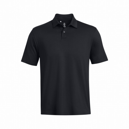 Чоловіча функціональна футболка Under Armour T2G Polo Lb чорний Black/White