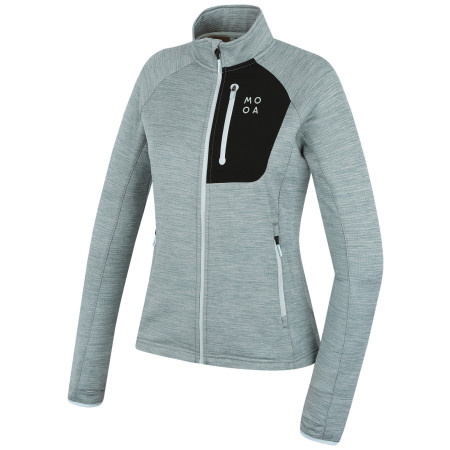 Жіноча толстовка MOOA Nyore Grid 220 синій aqua melange