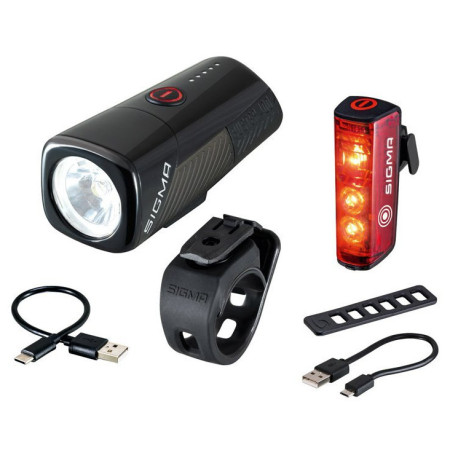 Переднє / заднє світло Sigma Buster 400 + Blaze Flash