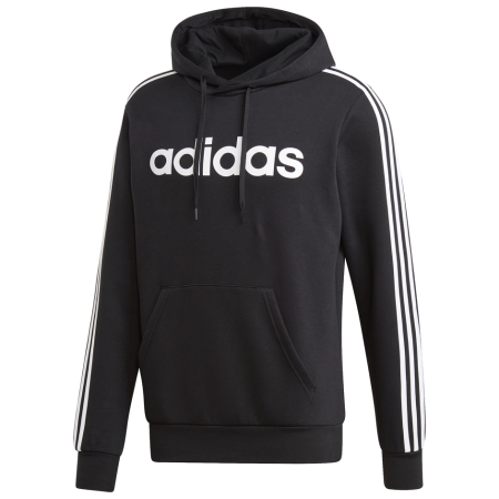 Чоловіча толстовка Adidas E 3S PO FL чорний Black/White