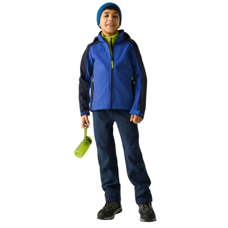 Дитяча софтшелова куртка Regatta Haydenbury Navy/Olympian Blue