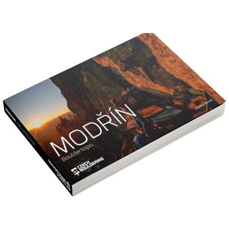 Lezecký průvodce Czech bouldering Modřín Bouldertopo 2024 чорний