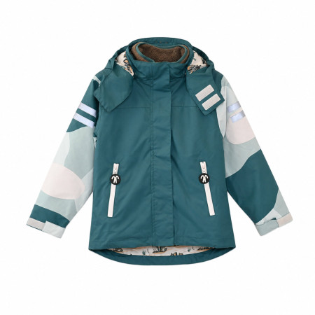 Дитяча куртка DucKsday Detachable Fleece Jacket Breeze зелений Dark Green