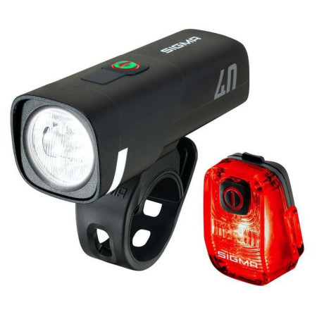 Набір фар Sigma Aura 40 + Hiro 10 чорний black