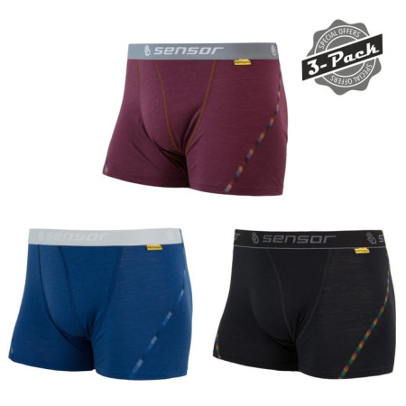 Pánské trenky Sensor Merino Air 3-PACK