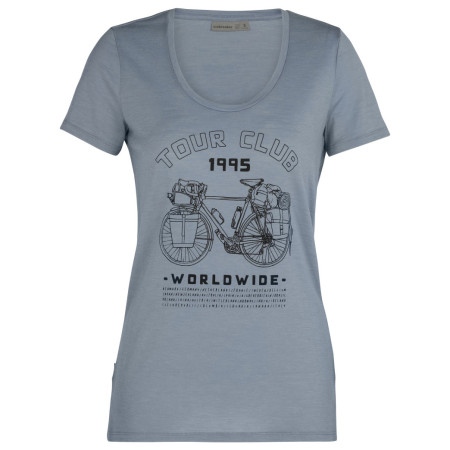 Жіноча футболка Icebreaker TechLite SS Scoop TourClub1995